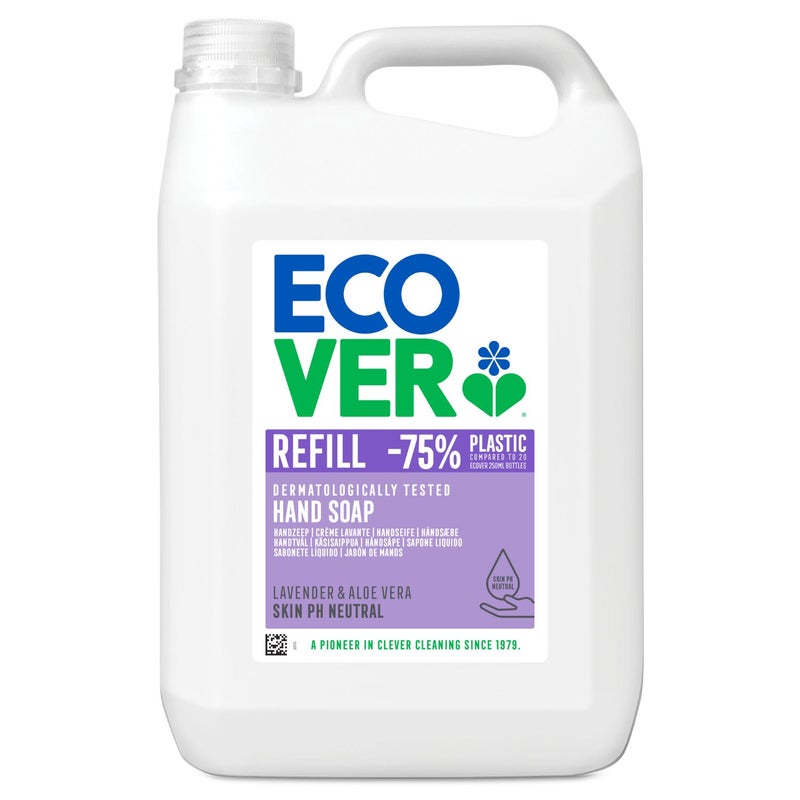 ecover Hand Soap Refill Lavender and Aloe Vera - 5 Litre - Image 1